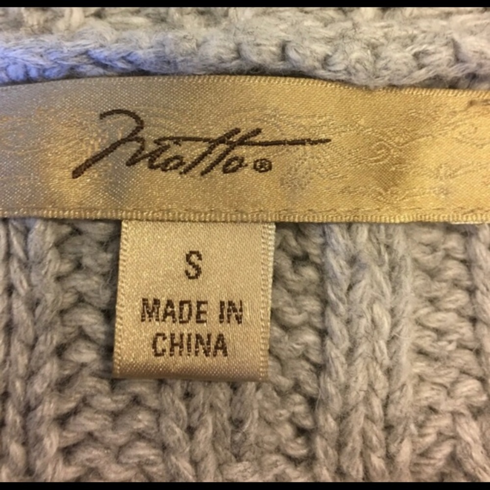 Victoria’s Secret Motto Gray Long Sweater Vest - Picture 5 of 5